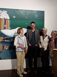 Ausstellung Gerhard Riessbeck in Regensburg: Besuch der Vorstandsfrauen