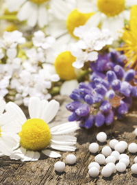 Blüten und homoöpathische Tabletten