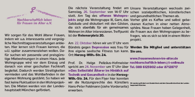 Einladungskarte zum Vortrag zum Selbstbild der Älteren in Bezug auf Technik und Gesundheit_Rückseite