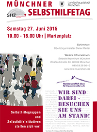 Plakat für Münchner selbsthilfetag 2015