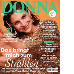 Titelblatt der zeitschrift Donna, Dezember 2023