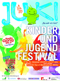Plakat des Kinder und Jugendfestivals am 6. Oktober 2019