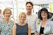 Stadträtin Heide Rieke, Sozialreferentin Dorothee Schiwy, Dr. Klaus-Michael Dengler, Geschäftsführer der Gewofag, Dr. Christa Lippmann, Vorsitzende des Fördervereins