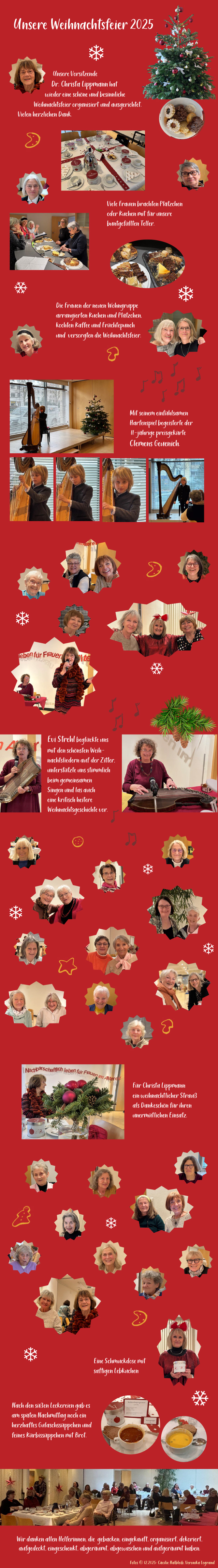 Bilder unserer Weihnachtsfeier in der Evangelischen Stadtakademie, Herzog-Wilhelmstr.