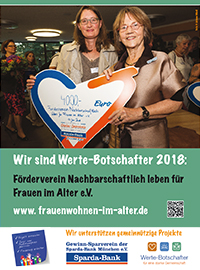 Poster: Wir sind Wertebotschafter mit Frauen des Fördervereins