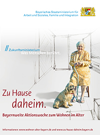 Plakat der Aktionswoche: Zuhause daheim