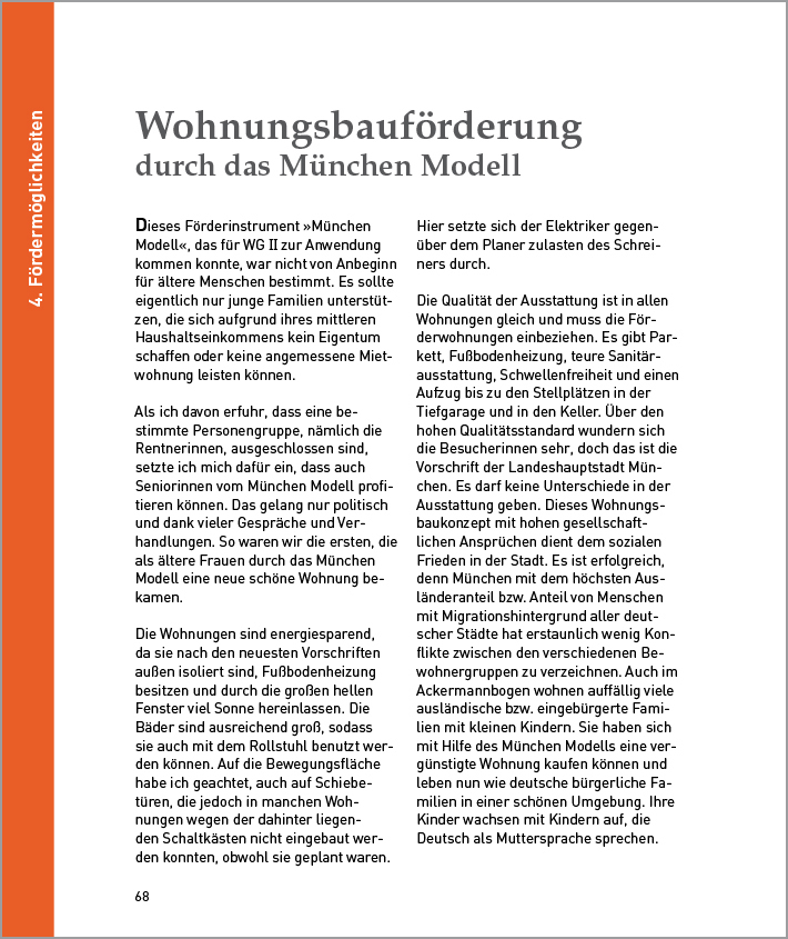 Artikel Wohnungsbauförderung durch das München Modell