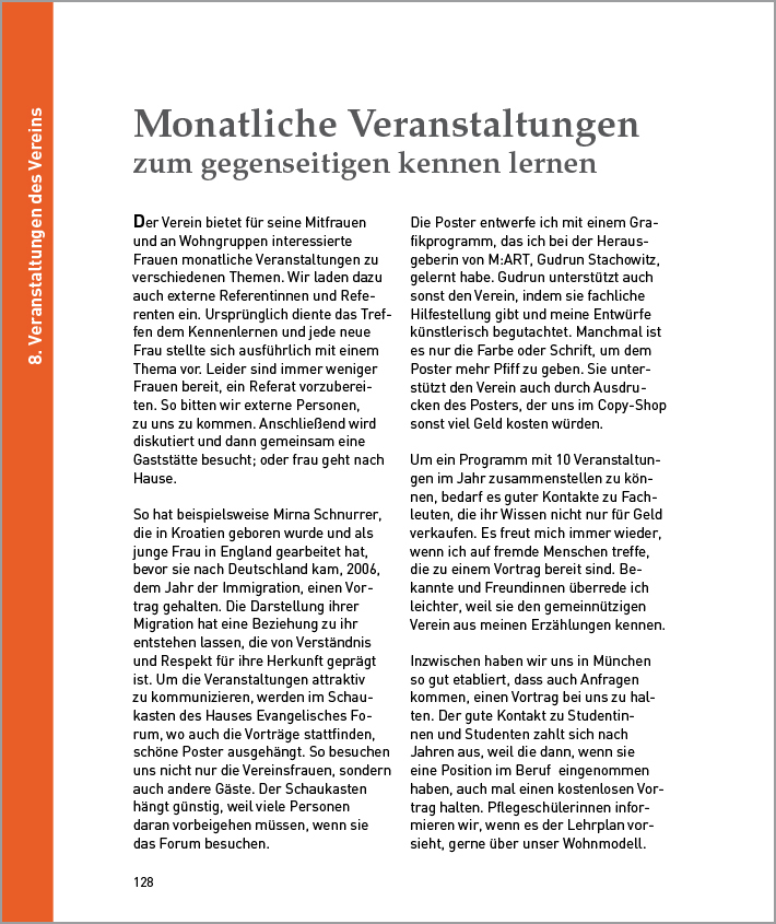 Artikel: Monatliche Veranstaltungen