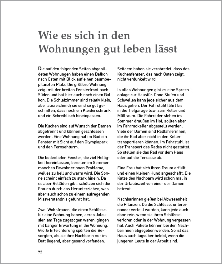 Artikel: Wie es sich gut in den Wohnungen leben lässt