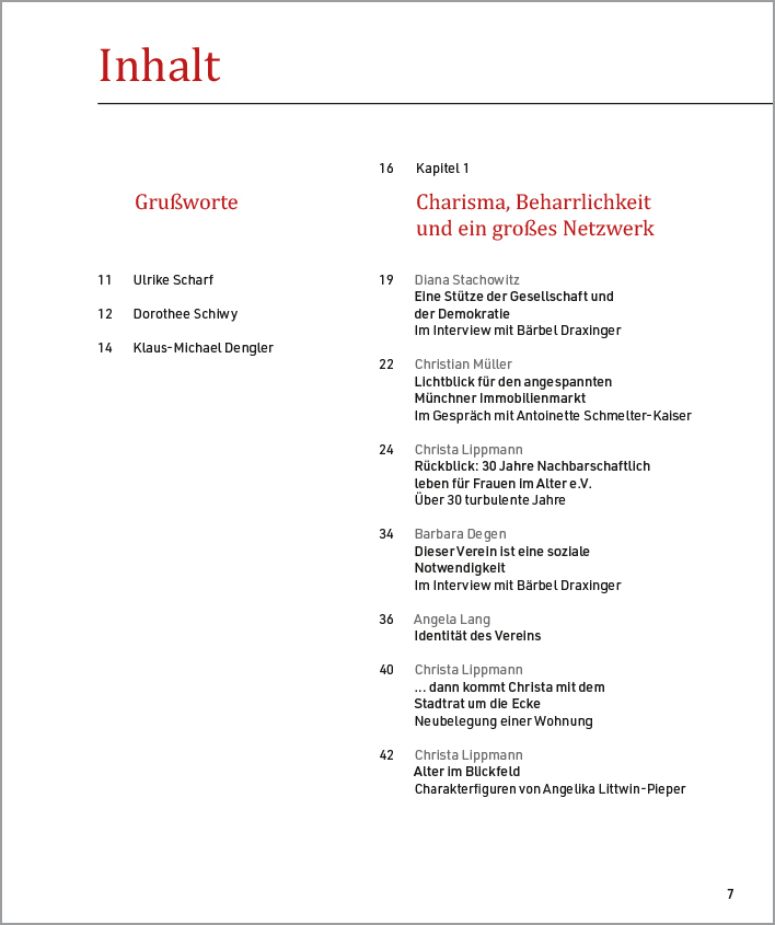Buch Frauenwohnen im Alter: Inhaltsverzeichnis 1