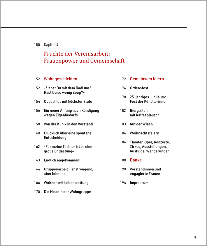 Buch Frauenwohnen im Alter: Inhaltsverzeichnis 3