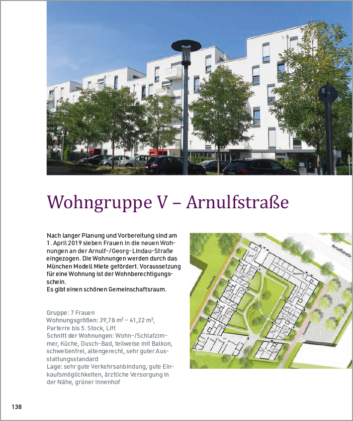 Blick auf da Wohnhaus Wohngruppe 5 in München Neuhausen