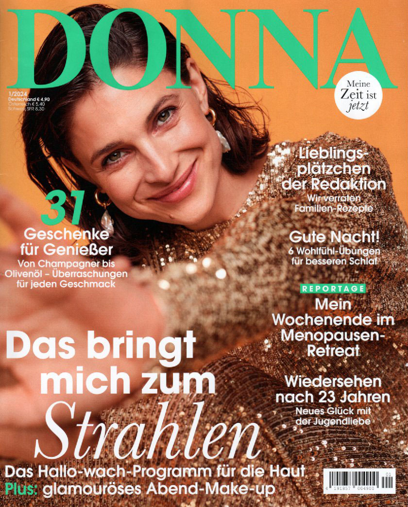 Cover der Zeitschrift Donna vom Dezember 2023 