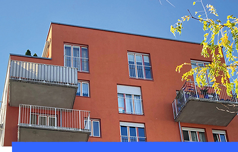 Aussenansicht Wohngebäude Schwabing
