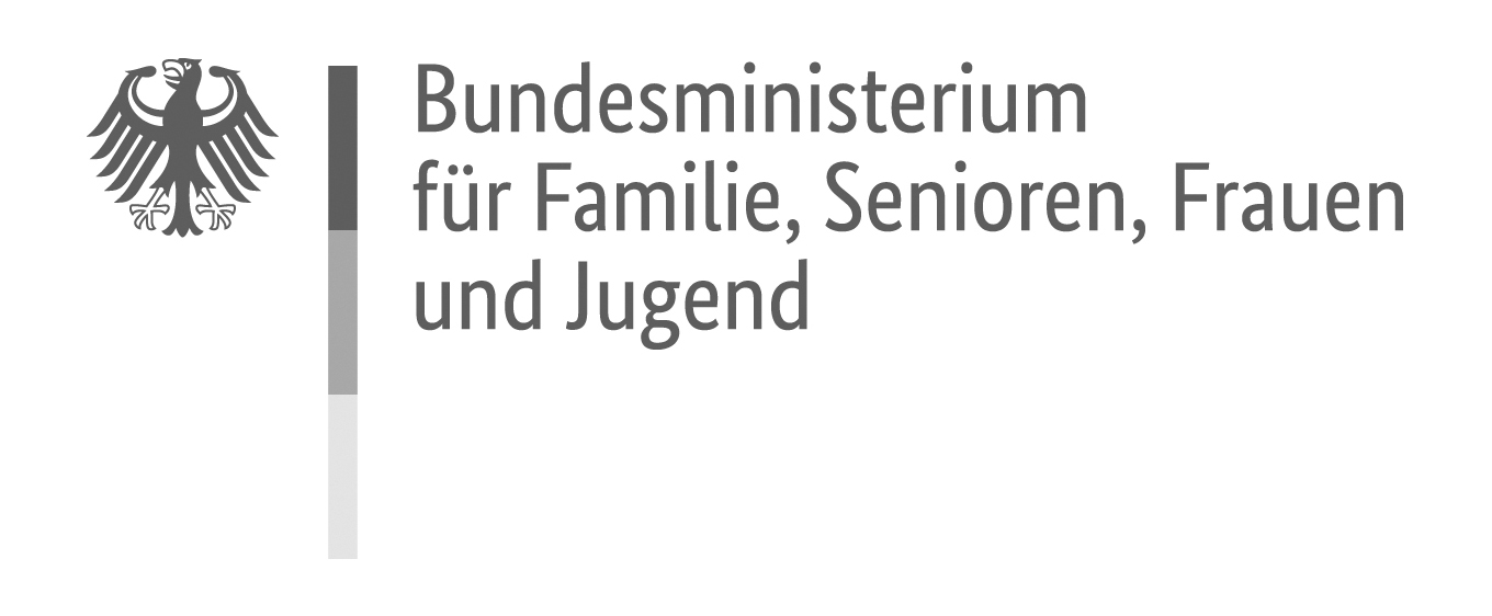 Logo: Bundesministerium für Familie,Senioren, Frauen und Jugend