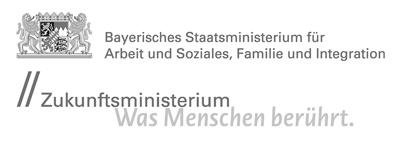 Logo: Bayerisches Staatsministerium für Familie, Arbeit und Soziales