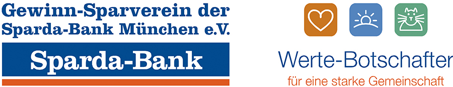 Logo der Spardabank und Logo der Werte-Botschafter